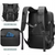 Rucsac laptop Oxford, rezistent la apa, compartiment vacuum, capacitate mare, USB, negru