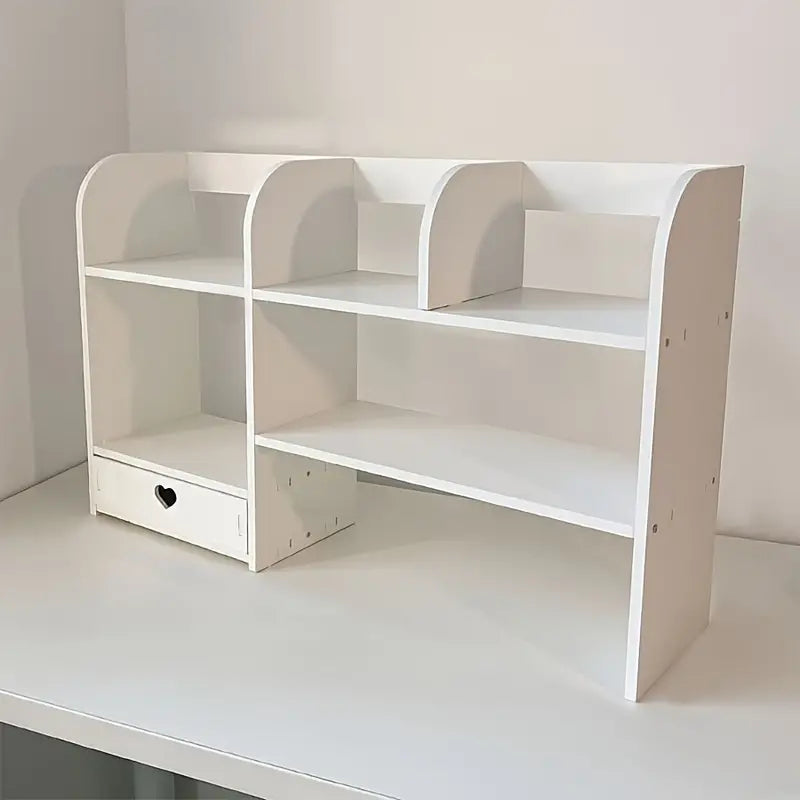 Organizator de birou - Raft cu sertar pentru stocare si decoratiuni,