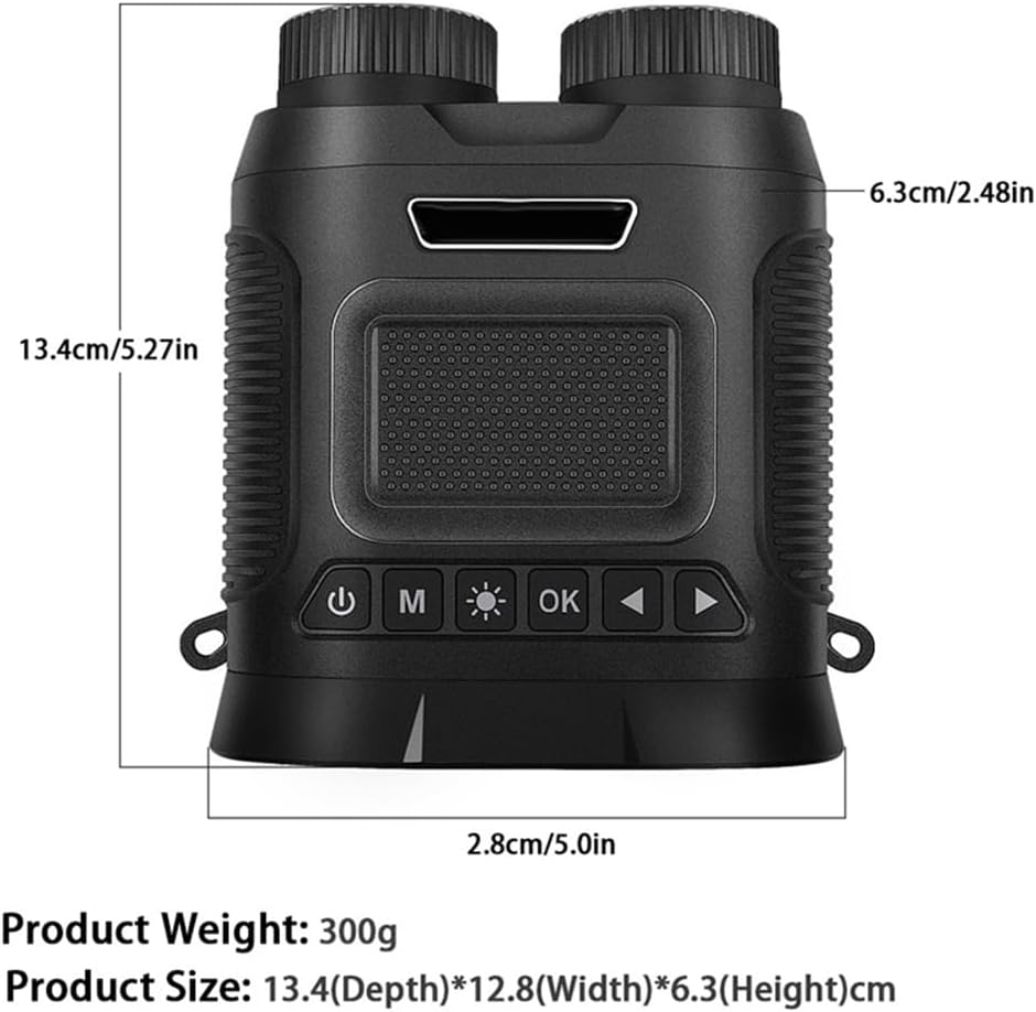 Binoclu profesional cu vedere nocturna in infrarosu Q-NV02, 2.5K UHD, zoom 8x, portabil, afisaj IPS, negru