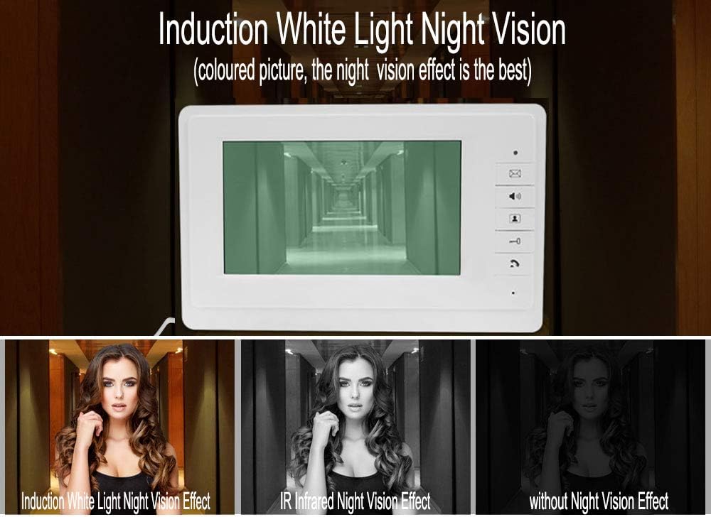 Sistem Video Interfon 4.3", sonerie video cu Ecran Color TFT si Camera cu Viziune Nocturna IR, 1 Monitor + 1 Camera Rezistenta la Apa