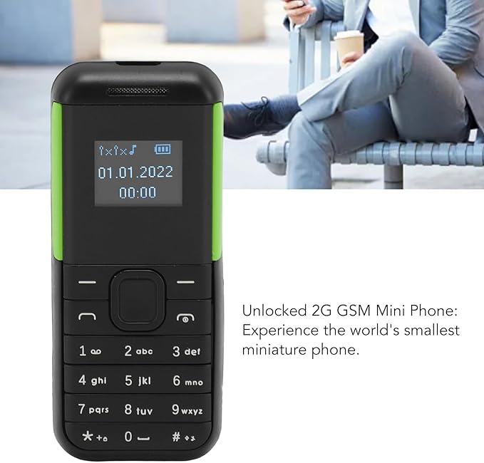 Mini telefon Dual Sim BM222, 68 x28 mm