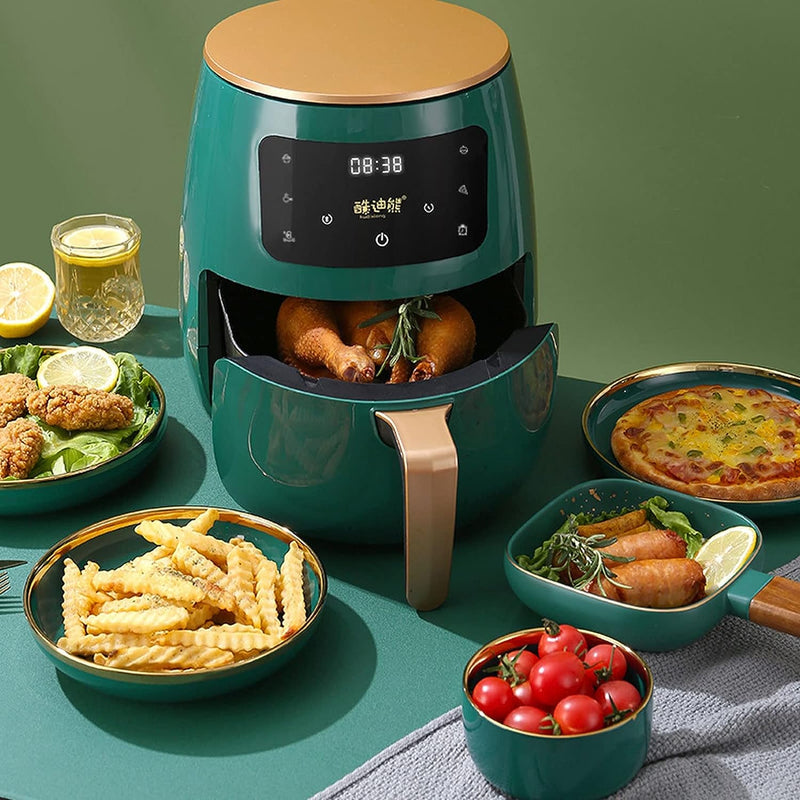 RESIGILAT - Friteuza cu aer cald, S-18 Air Fryer, 2400W, afisaj digital, LCD Touch control