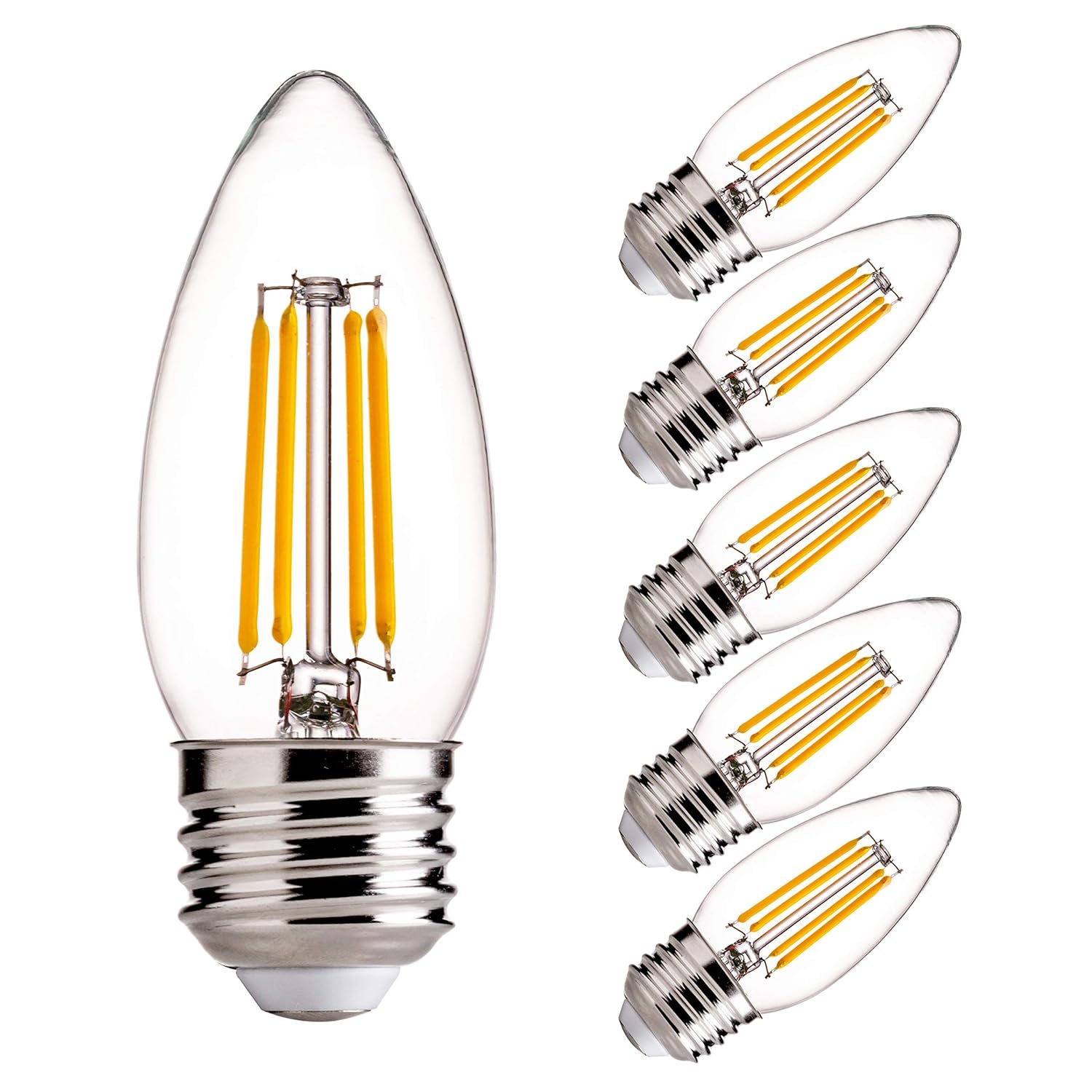 Bec LED vintage Edison cu filament C35 E27/4W/230V 2700K