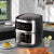 Friteuza cu aer cald, Air Fryer 8L, 1350W, afisaj digital LCD color, Touch control, otel inoxidabil