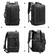 Rucsac laptop Oxford, rezistent la apa, compartiment vacuum, capacitate mare, USB, negru