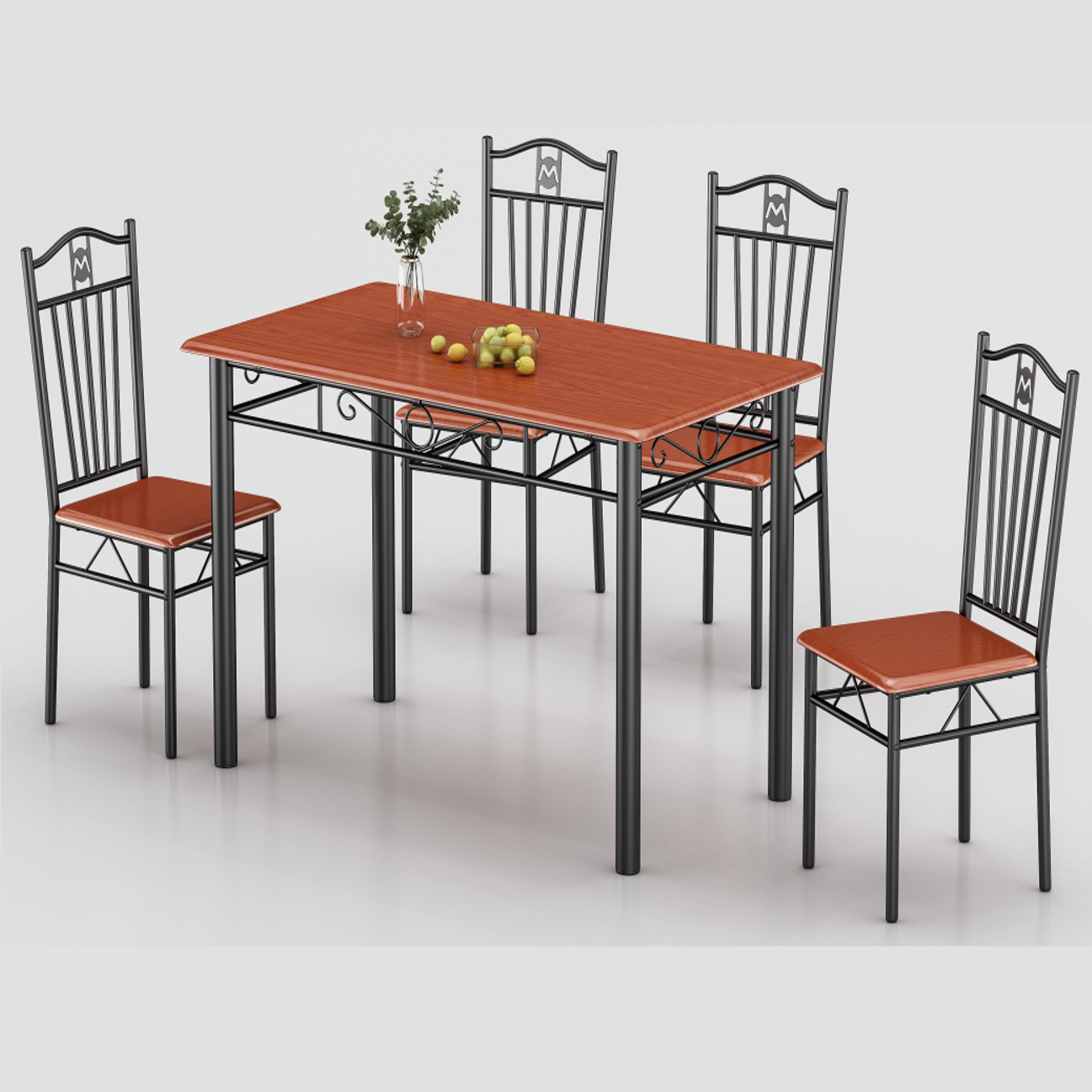 Set dining/bucatarie, masa cu 4 scaune, 120x70x75 cm