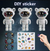 Proiector LED  in forma de astronaut cu sunete si lumini, stickere autoadezive, conexiune Bluetooth