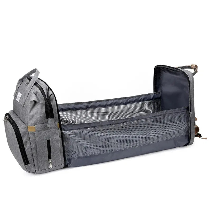 Geanta-Rucsac tip patut extensibil pentru copii, multifunctional, impermeabil, buzunare multiple, atasare la carucior