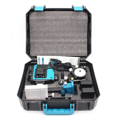 Kit Nivela Laser, autonivelare, telecomanda, trepied, linii verzi, 4x360°