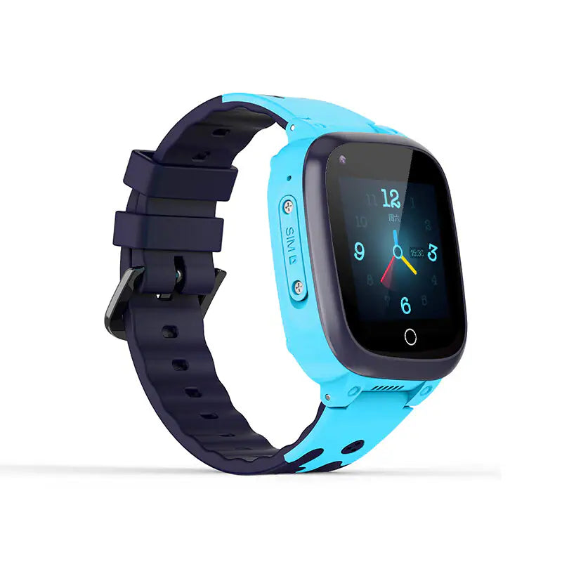 Ceas smartwatch LT25 pentru copii, cu GPS, 4G, monitorizare de la distanta, 1.4 inch, temperatura copil, apel video, camera HD, Android, buton SOS, bluetooth, wifi, rezistent la apa, blocare apel, Albastru