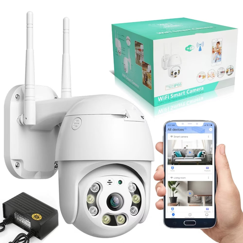 Camera supraveghere WIFI, 2MP sau 3MP, FULL HD, vedere color noaptea, Micro SD, Rotire 360, detectie forma umana