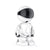 Camera de supraveghere smart, Robot, cu functie Baby Monitor, si cu rotire 360 grade, Full HD 1080P, Wireless Audio Video, IP, Night Vision, Detectarea miscarilor, Two-Way Audio, Alb