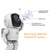 Robot Space Boy A180, Baby Monitor, cu Camera de Supraveghere IP Wireless Integrata, 960P, 1.3 MP HD, Suport Prindere, Alb