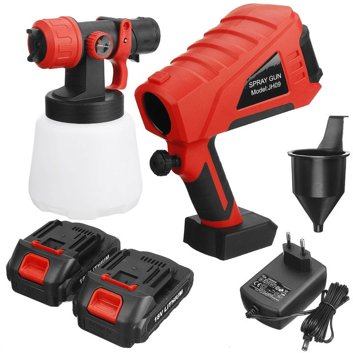 Pulverizator Electric de vopsea cu 2 acumulatori de 36v, 1000ml - 3 moduri de pulverizare, ideal pentru tavane, pereti si garduri