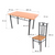 Set dining/bucatarie, masa cu 4 scaune, 120x70x75 cm