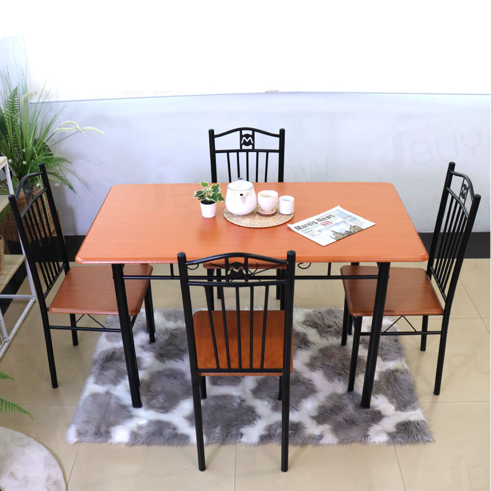 Set dining/bucatarie, masa cu 4 scaune, 120x70x75 cm