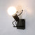 Lampa metalica retro industriala tip humanoid, soclu E27, diverse modele