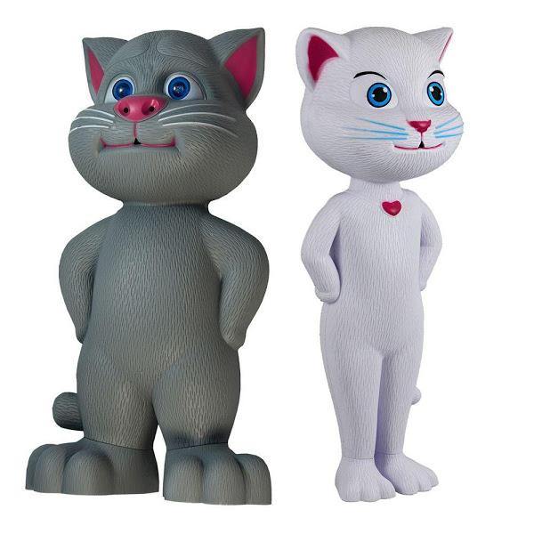 Set 2 jucarii interactive: pisicile Talking Tom + Talking Angela - Tenq.ro