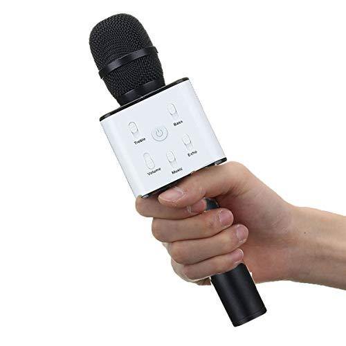 Microfon Karaoke fara fir Q7 Bluetooth portabil cu boxa - Tenq.ro